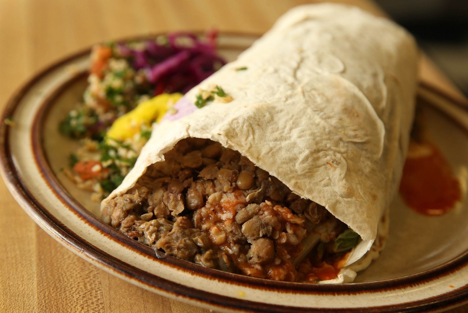Amy's Place lentil-berry wrap
